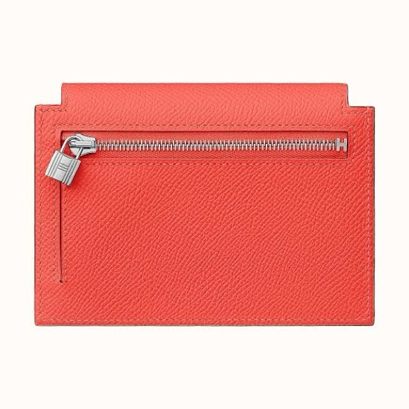 Hermes Kelly Pocket Compact Wallet Rose Texas | NIB - Picture 3 of 12